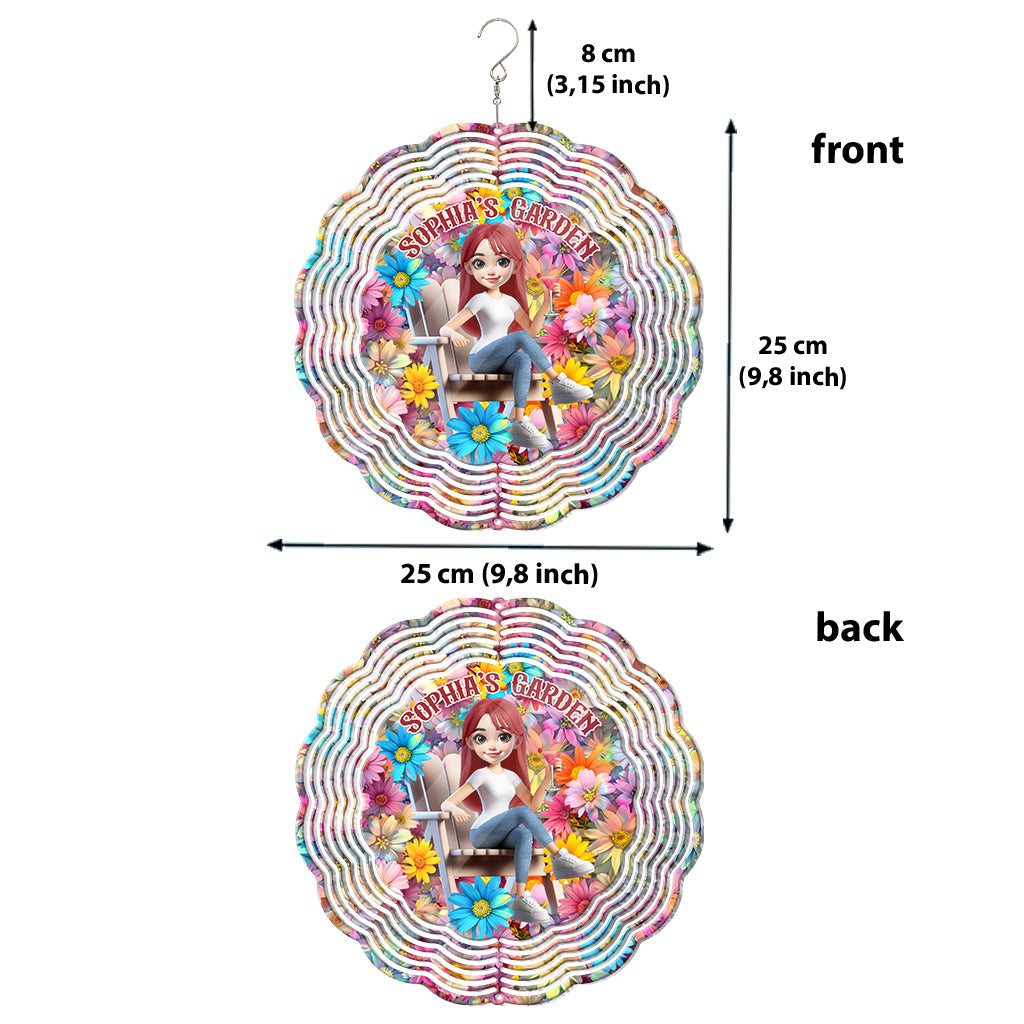 My Beautiful Garden - Personalized Gardening Wind Spinner