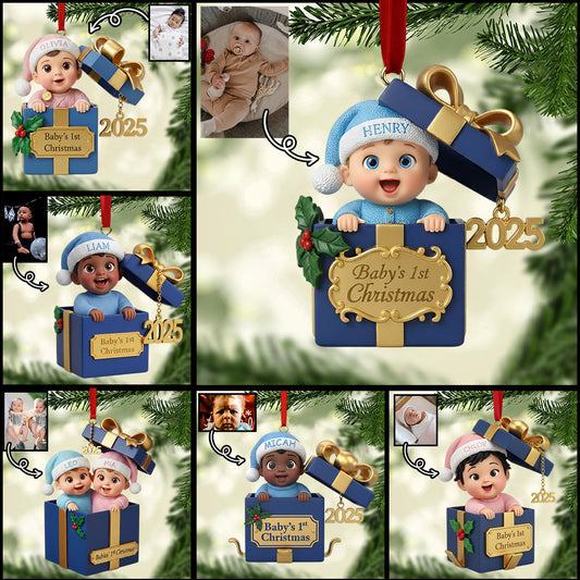 Baby's 1st Christmas - Personalized Newborn Ornament