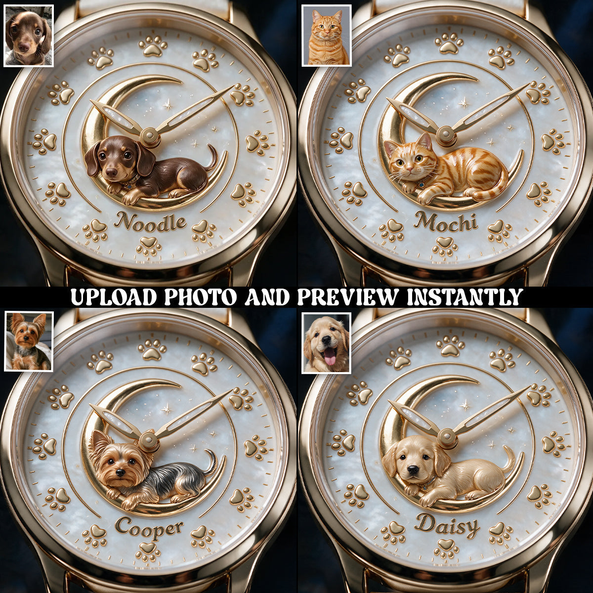 Life Is Better With My Dog - Personalized Dog Women Hand Watch