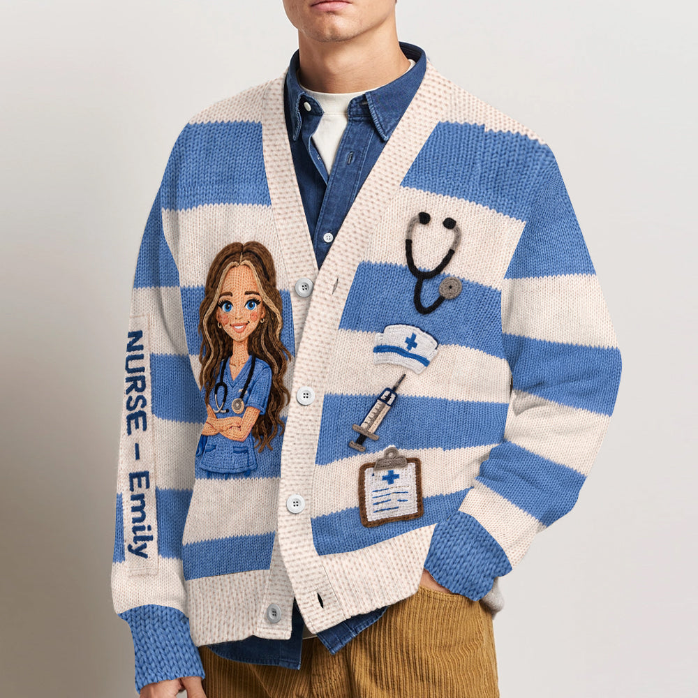 Nurse Life - Personalized Nurse Cardigan & Tumbler & Handbag