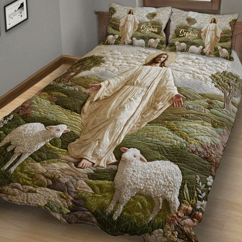 Grace and Glory - Personalized Christian Quilt Set