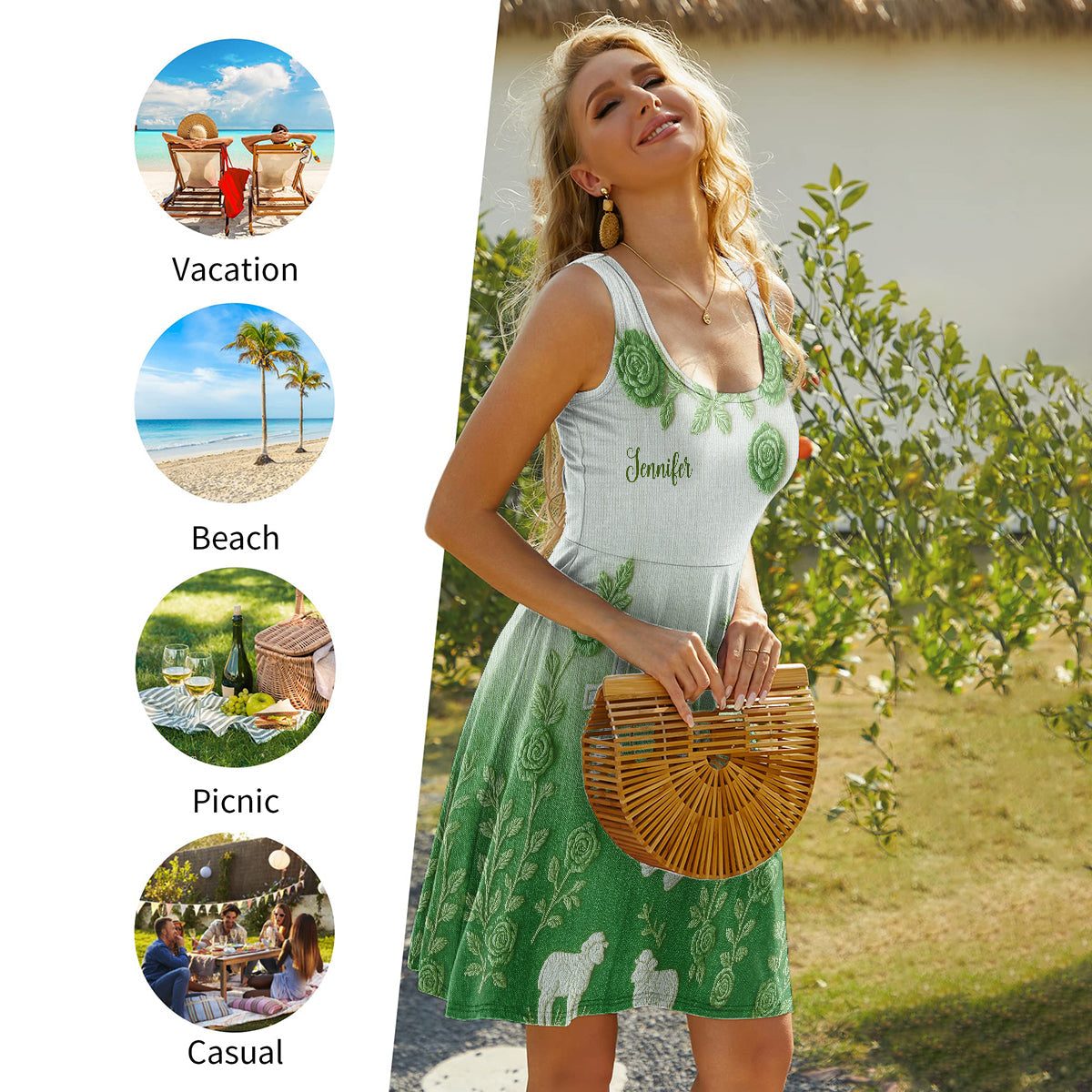 Faith Hope Love - Personalized Christian Sleeveless Dress