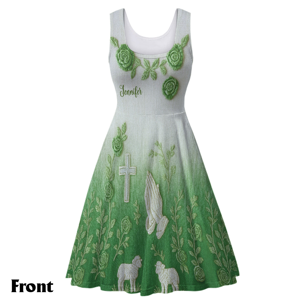 Faith Hope Love - Personalized Christian Sleeveless Dress