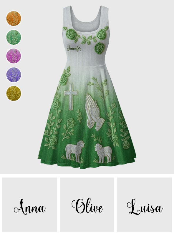 Faith Hope Love - Personalized Christian Sleeveless Dress