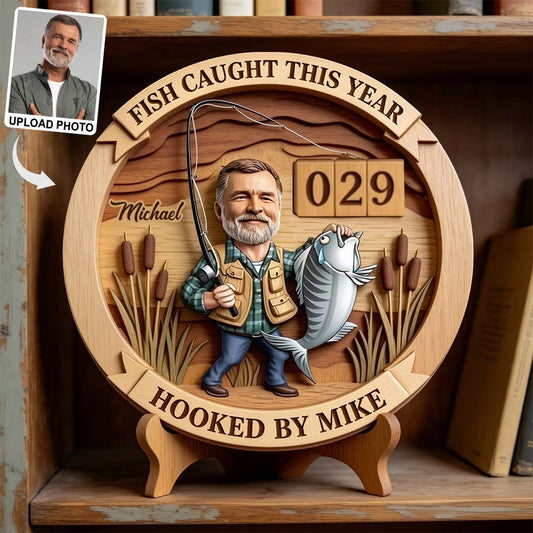 Fish Caught This Year - Personalized Fishing Interchangeable Plaque