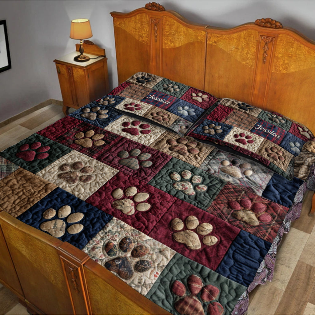 Love My Dog - Personalized Dog Quilt Set