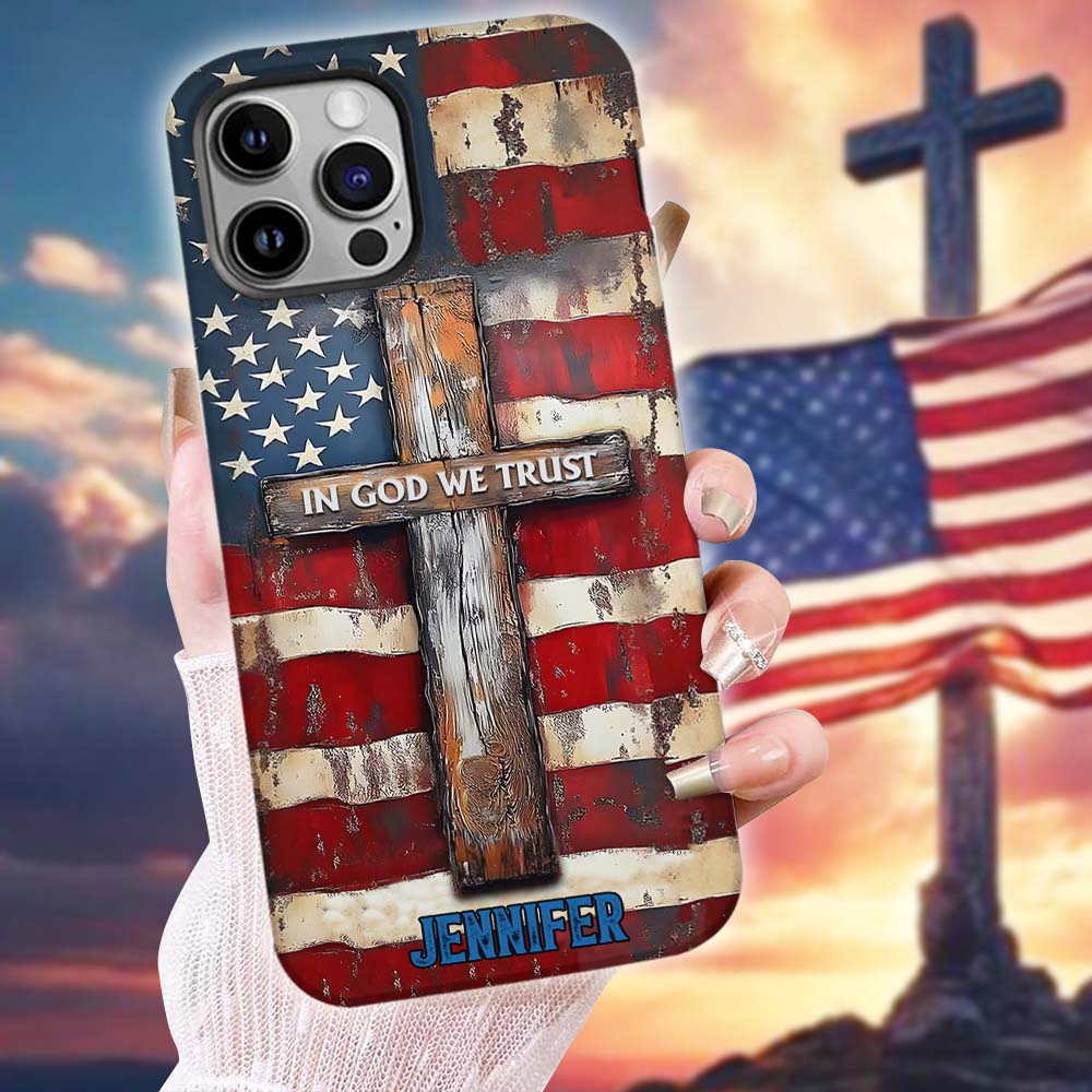 In God We Trust - Personalized Christian Full Print Phone Case