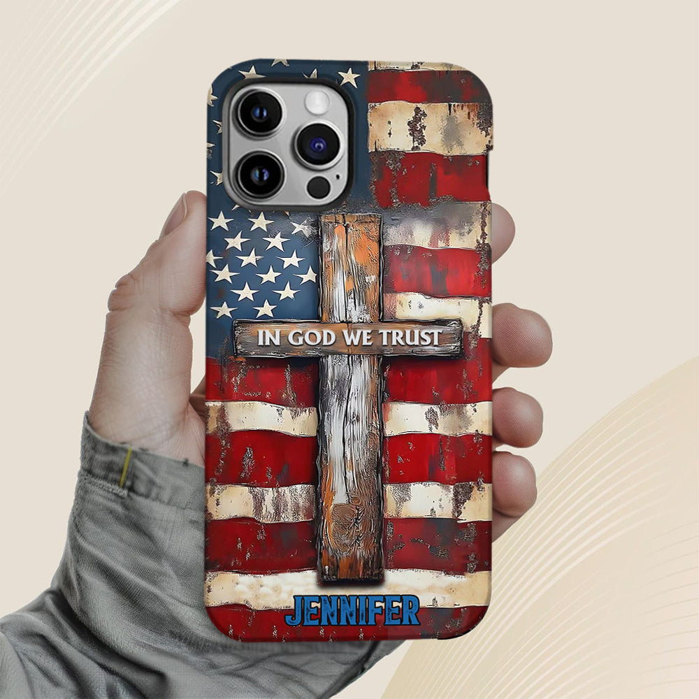 In God We Trust - Personalized Christian Full Print Phone Case