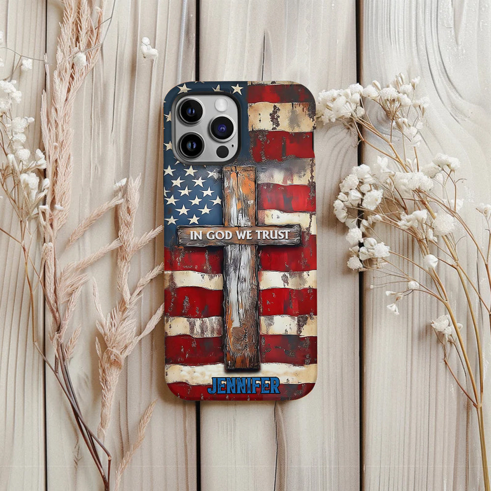 In God We Trust - Personalized Christian Full Print Phone Case