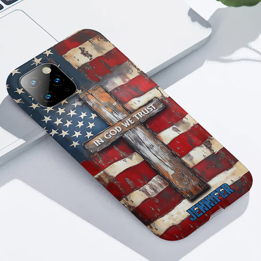 In God We Trust - Personalized Christian Full Print Phone Case