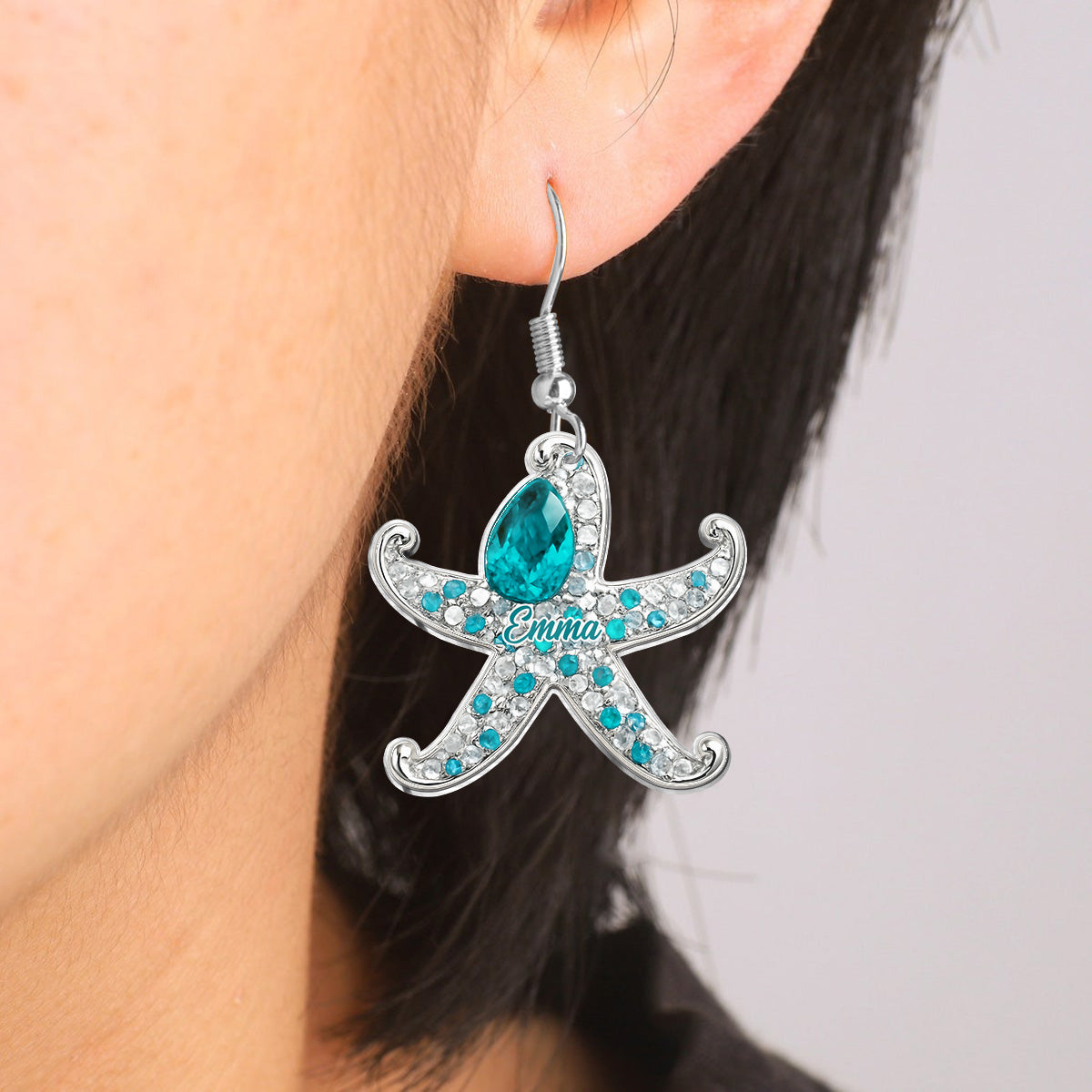 Beach Lovin' Girl - Personalized Sea Lover Earrings