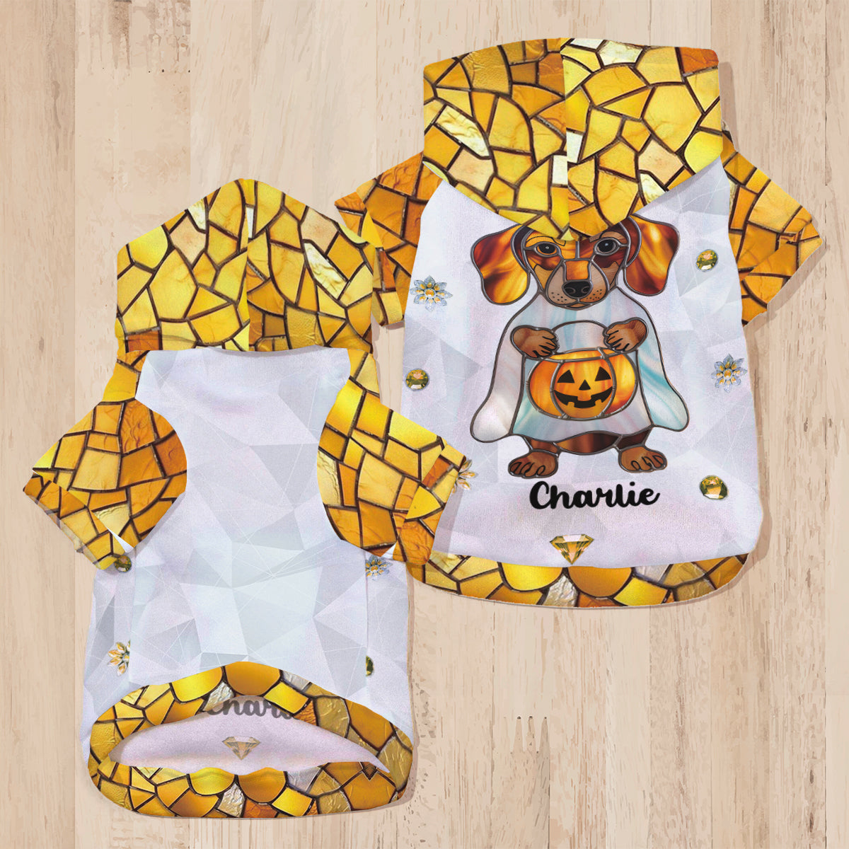 Hello Fall - Personalized Dog Pet Hoodie