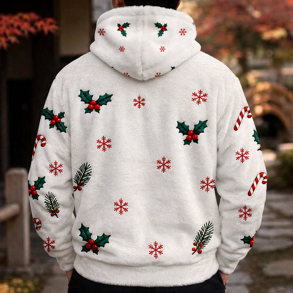 Merry Christmas - Personalized Kid Fleece Hoodie