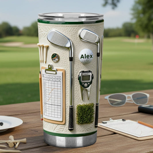 Live Love Golf - Personalized Golf Tumbler