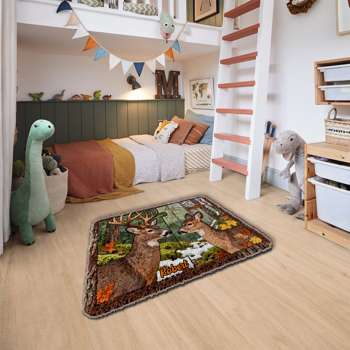 Perfect Gift For Couple - Personalized Hunting Non-Slip Tufted Rug