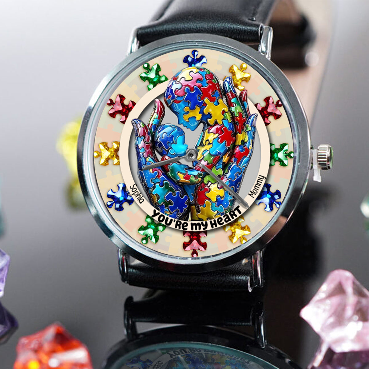 You Are My Heart - Personalized Autism Awareness Hand Watch