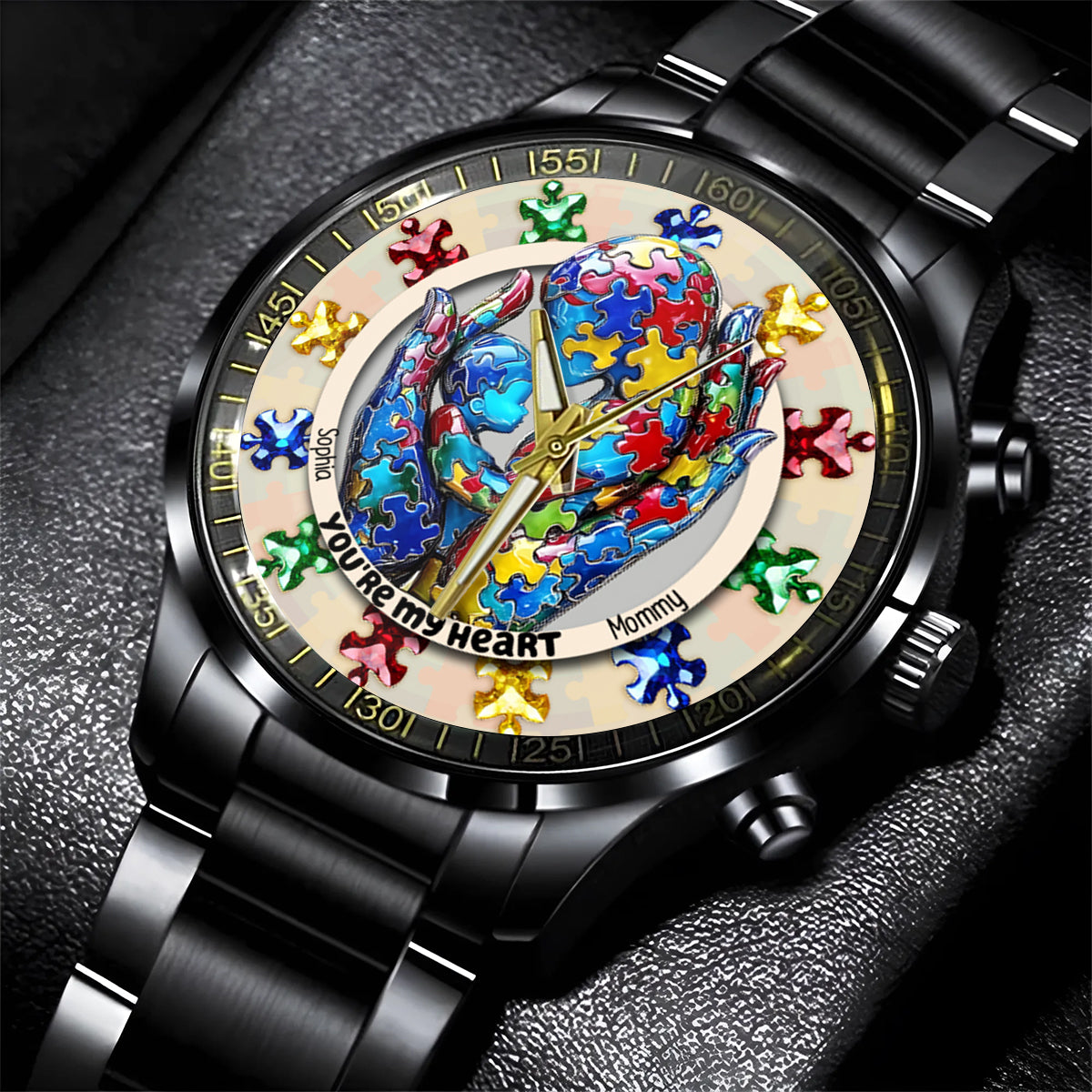 You Are My Heart - Personalized Autism Awareness Hand Watch