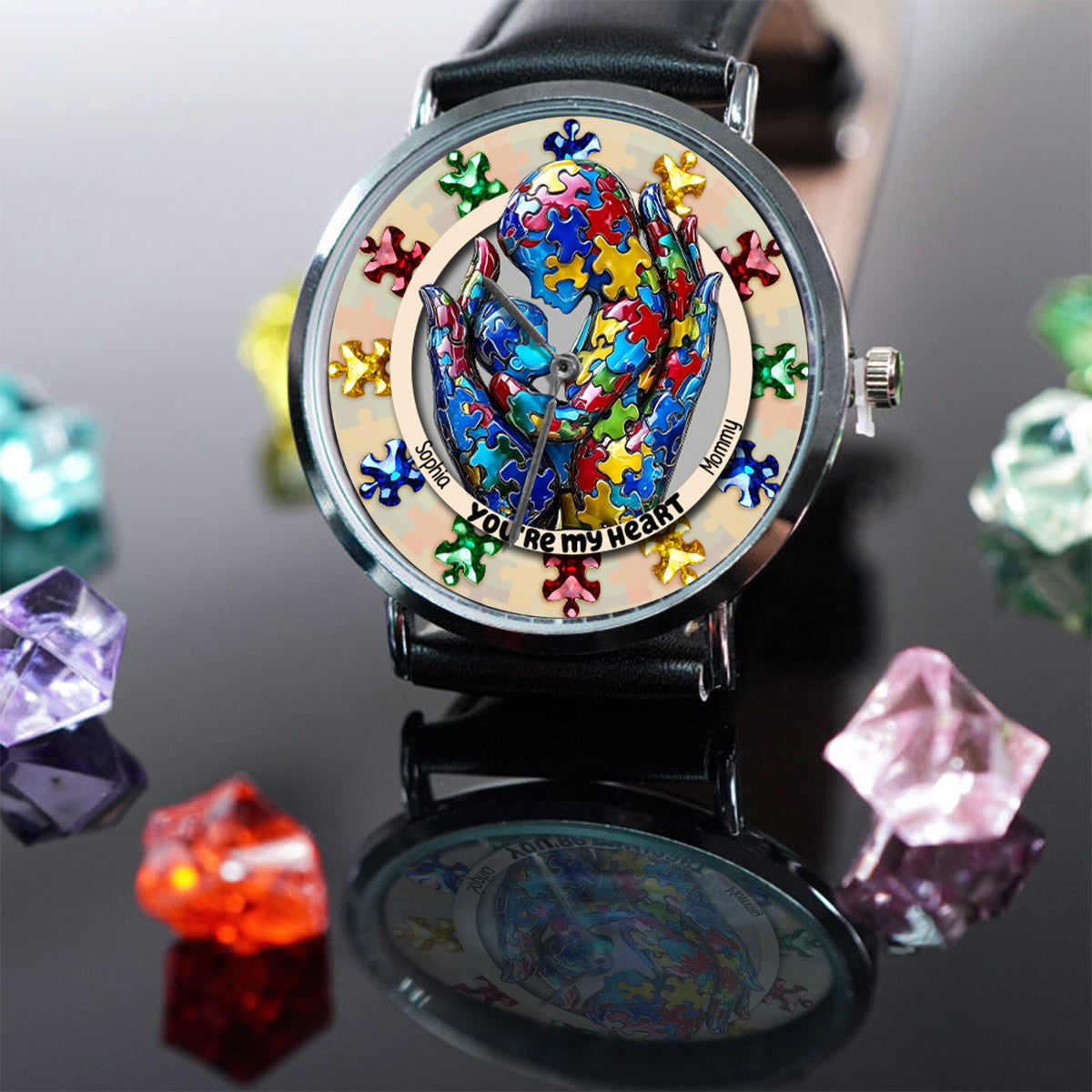You Are My Heart - Personalized Autism Awareness Hand Watch