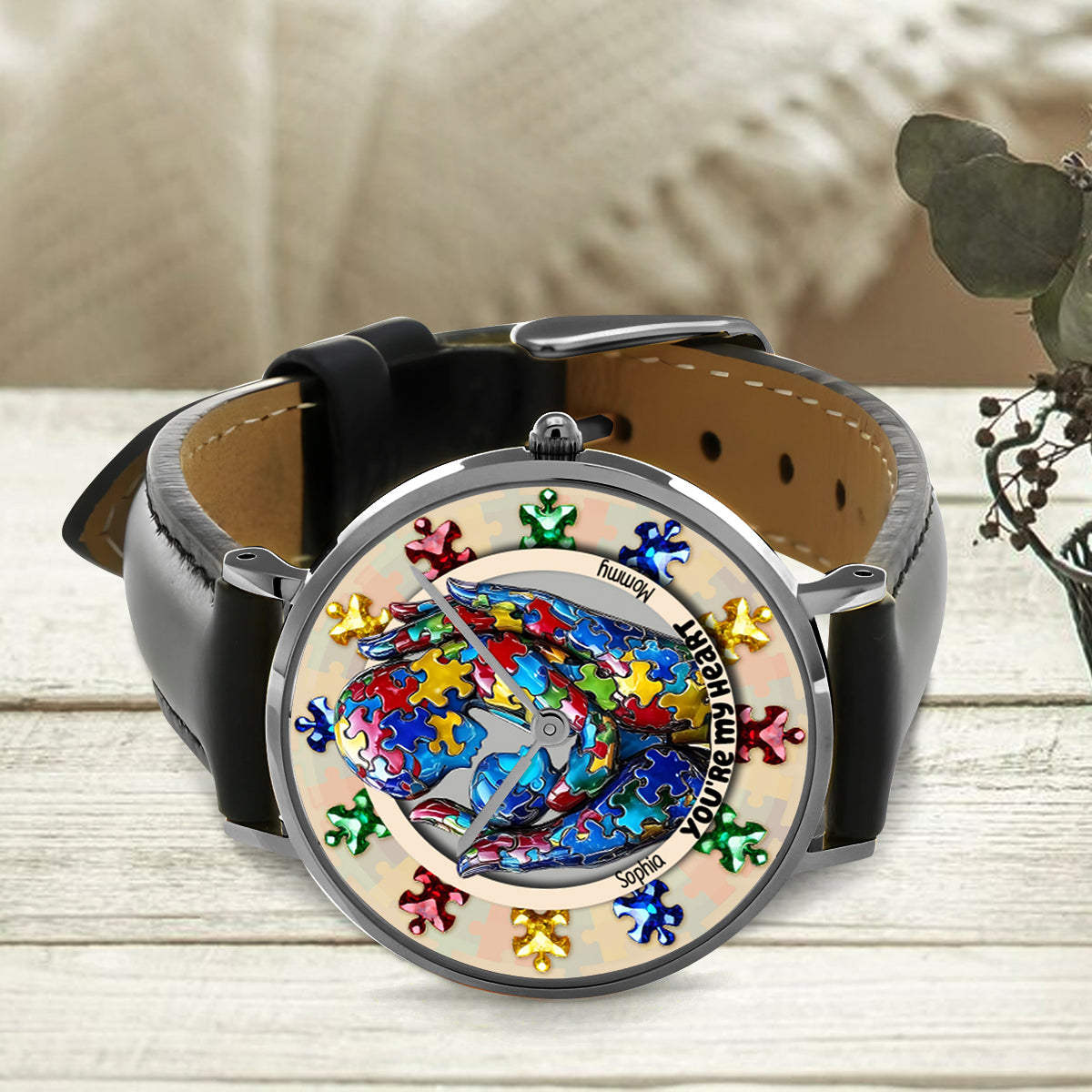 You Are My Heart - Personalized Autism Awareness Hand Watch