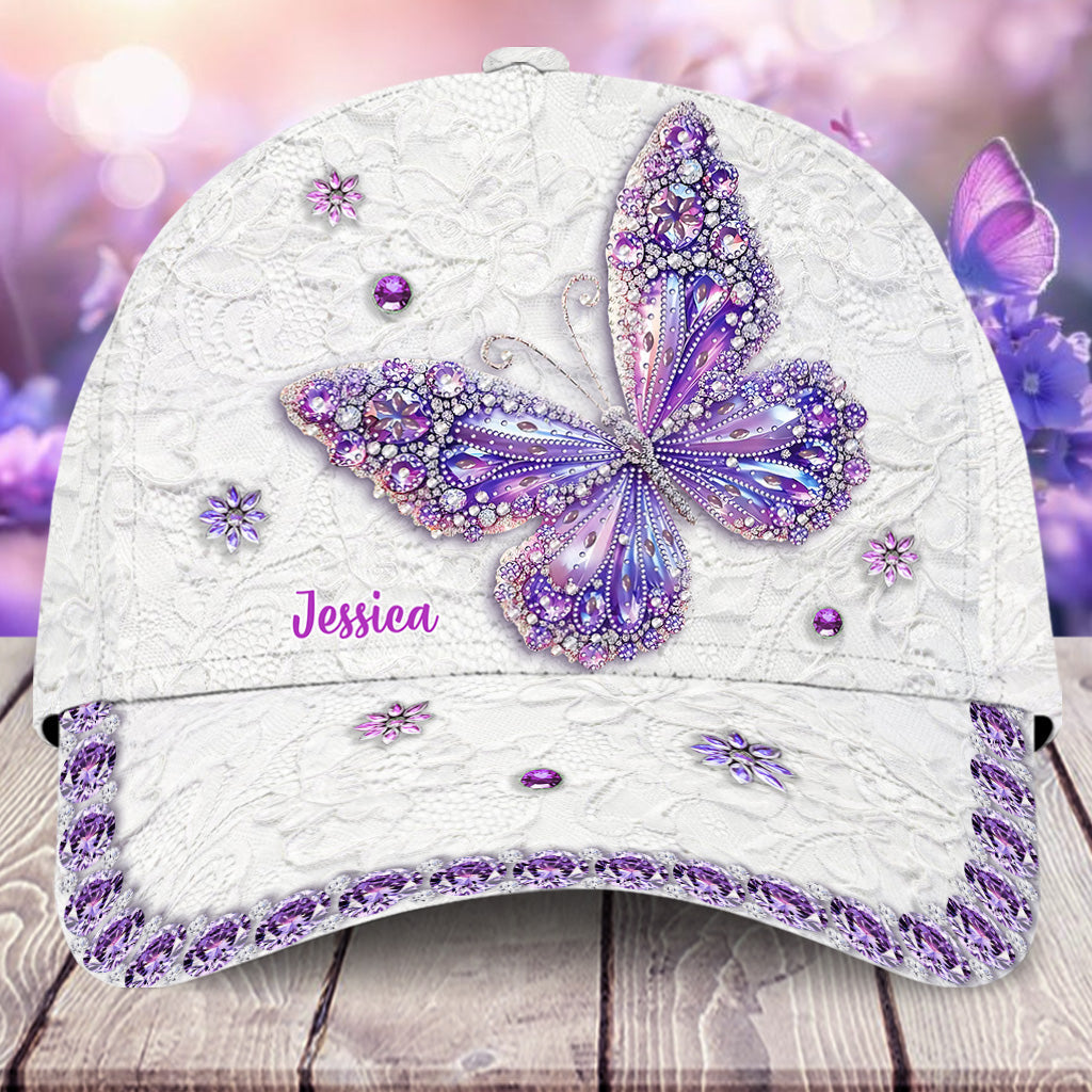 Beautiful Butterfly - Personalized Butterfly Classic Cap