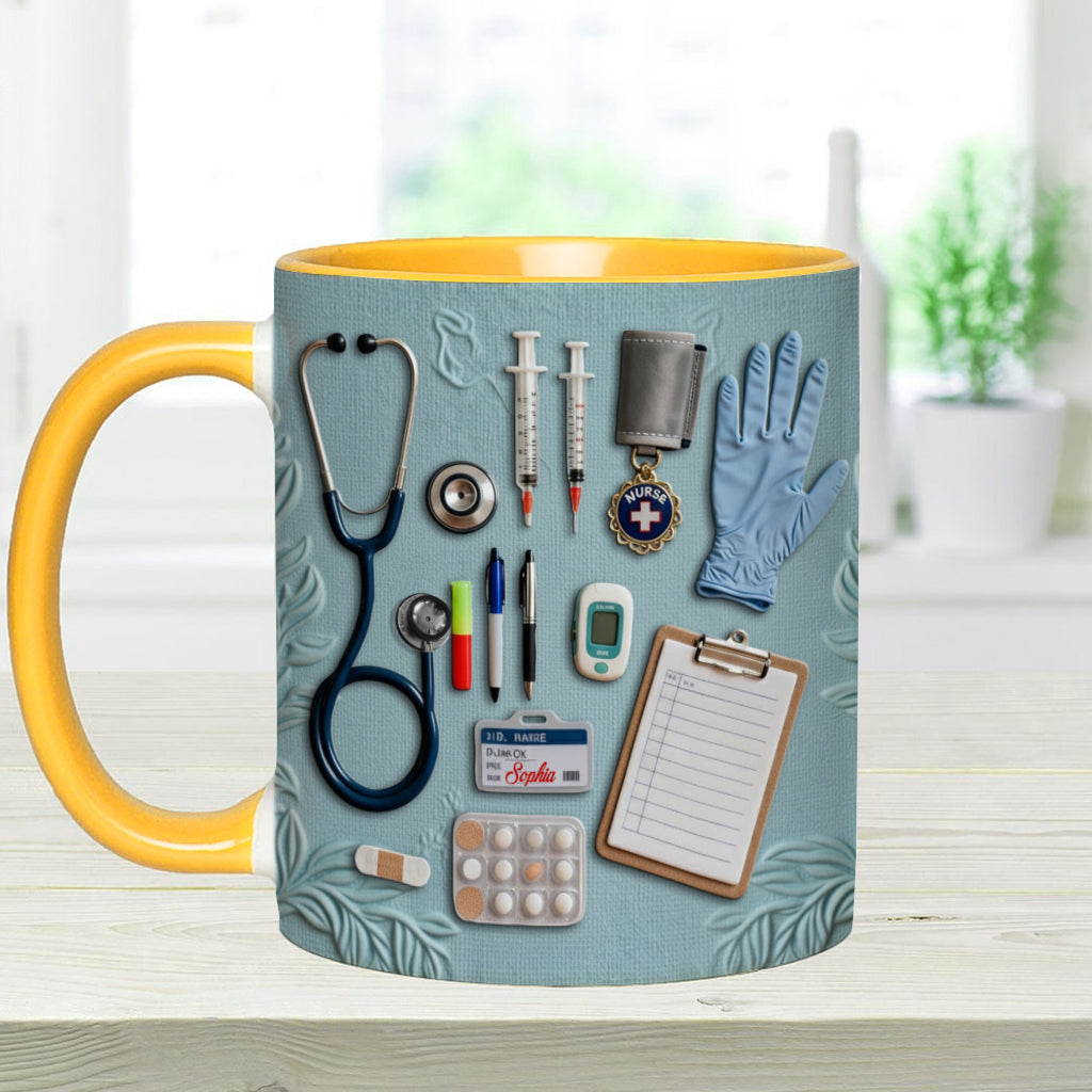 Nurse Life - Personalized Nurse Accent Mug