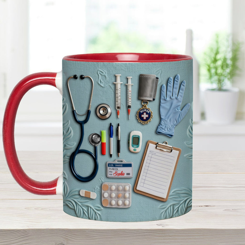 Nurse Life - Personalized Nurse Accent Mug