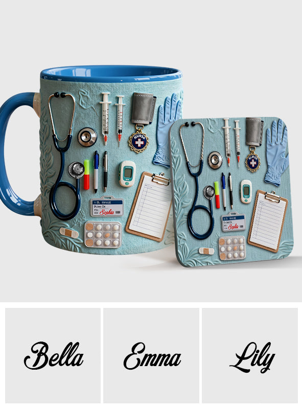 Nurse Life - Personalized Nurse Accent Mug