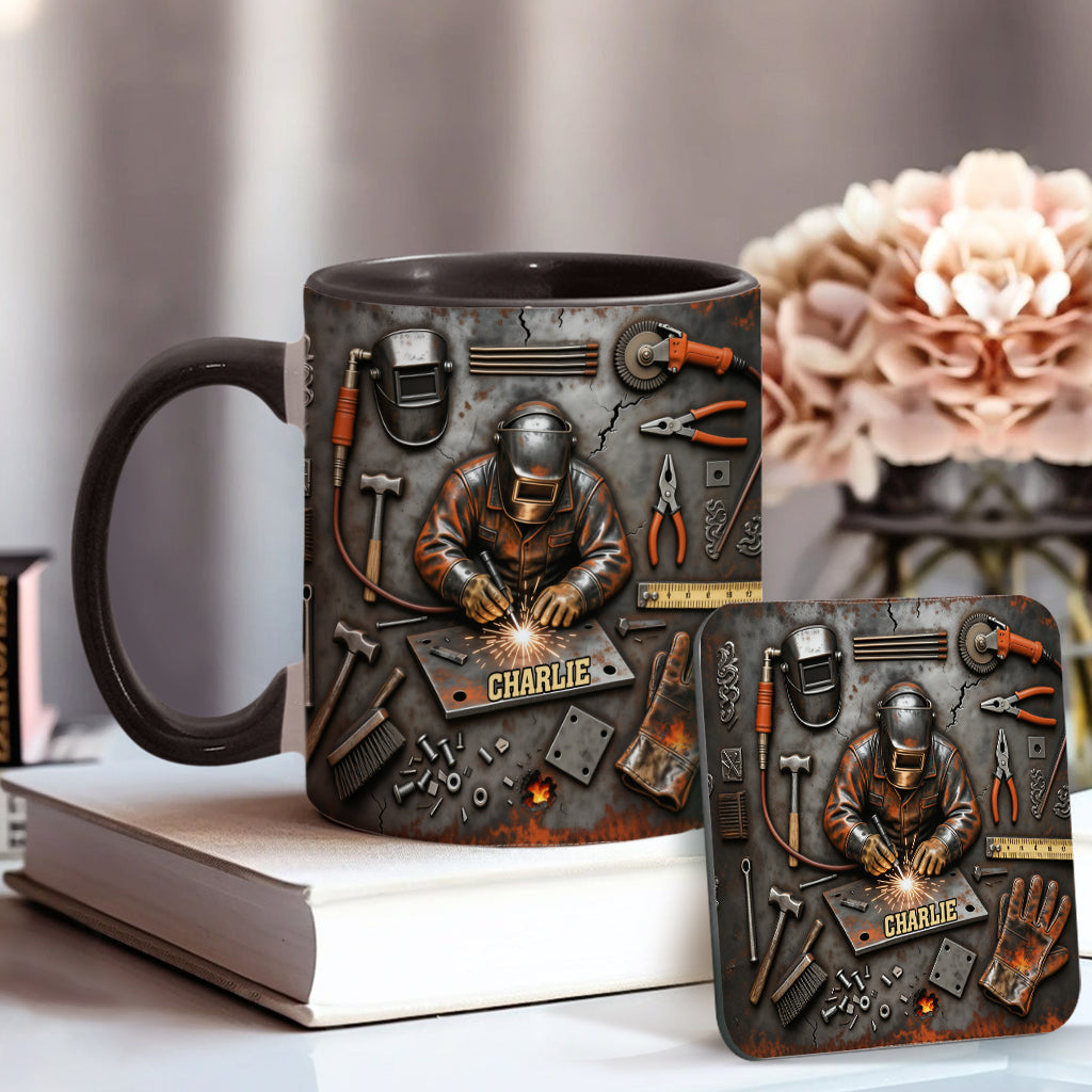 Strong Welder - Personalized Welder Accent Mug