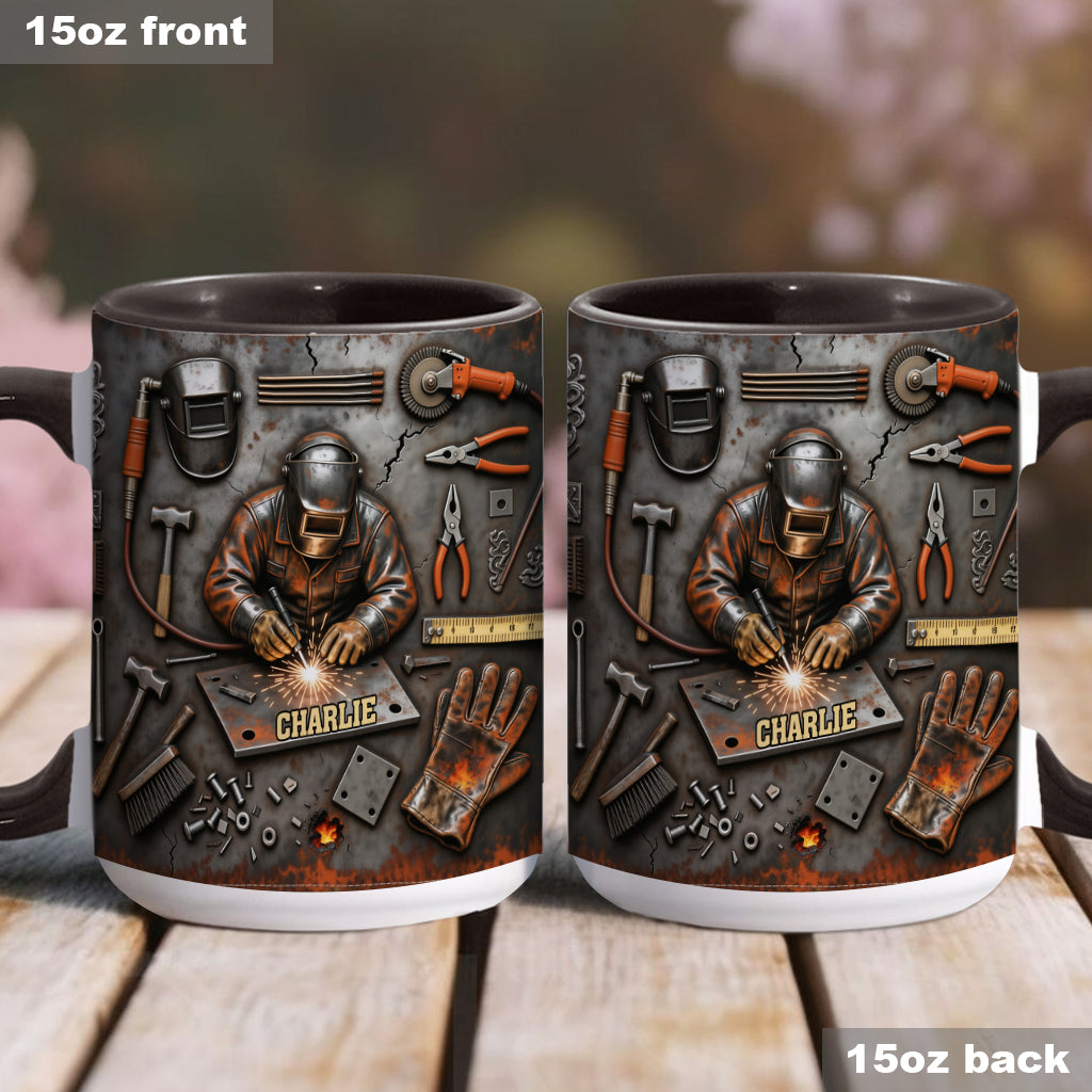 Strong Welder - Personalized Welder Accent Mug