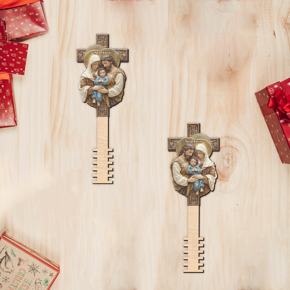 The Holy Family - Personalized Christian Tree Topper