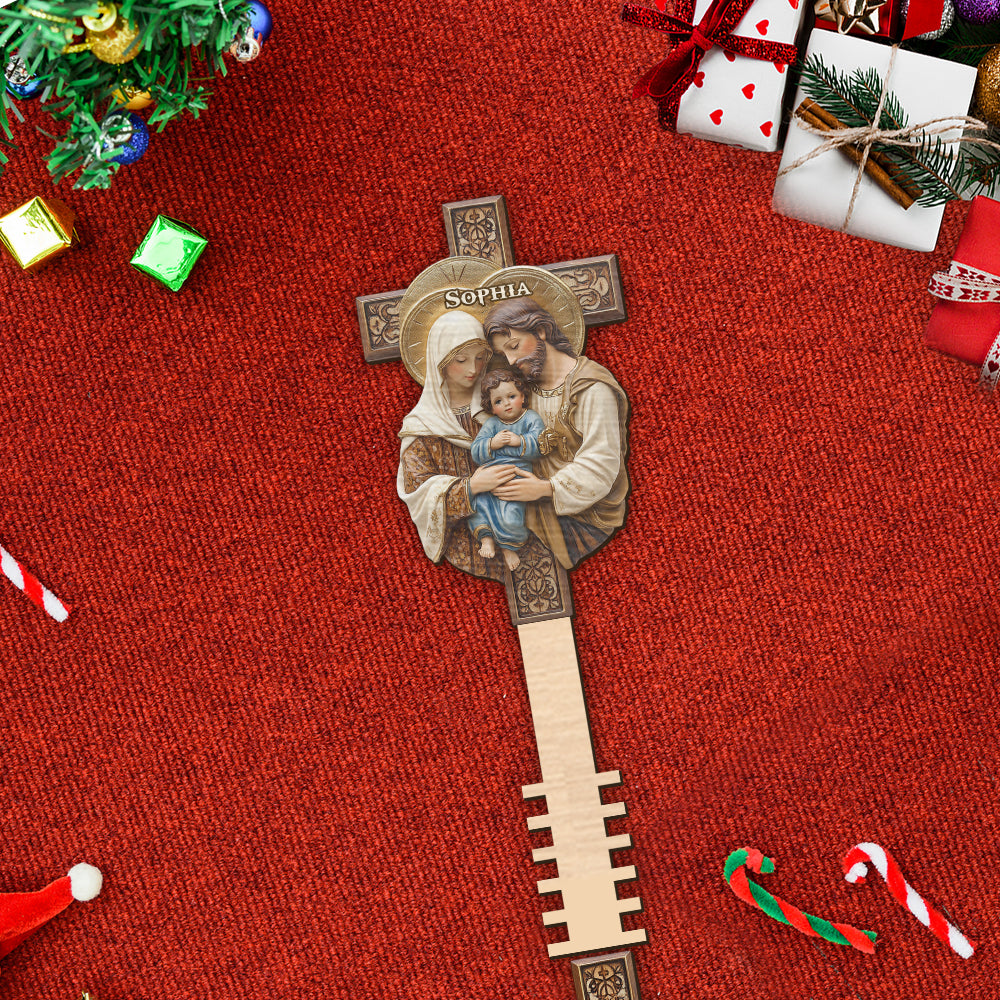 The Holy Family - Personalized Christian Tree Topper