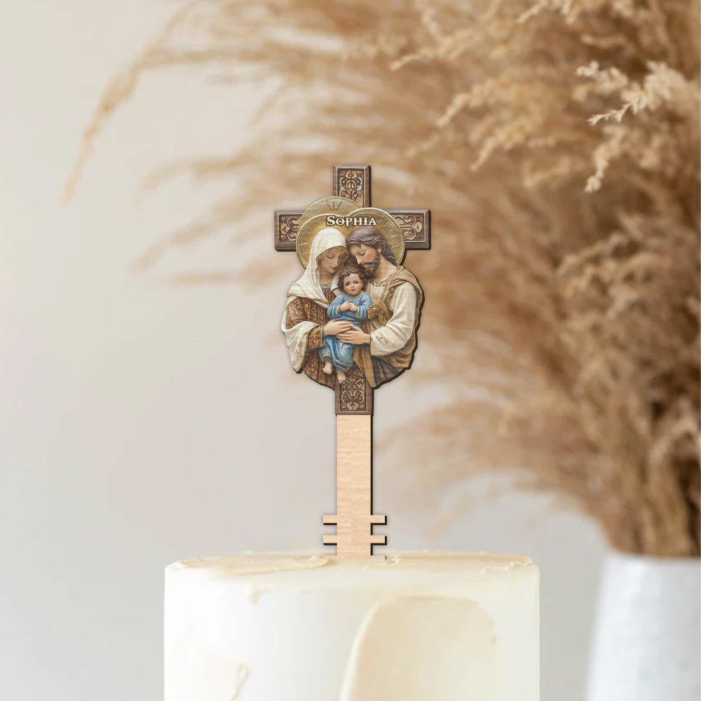 The Holy Family - Personalized Christian Tree Topper