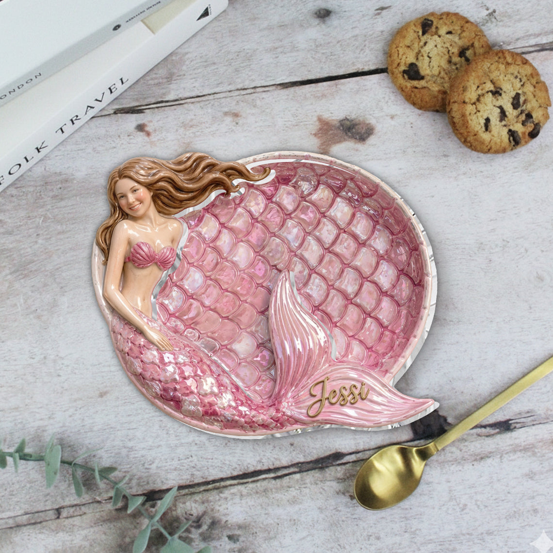 Beautiful Mermaid - Personalized Mermaid Catch-All Tray