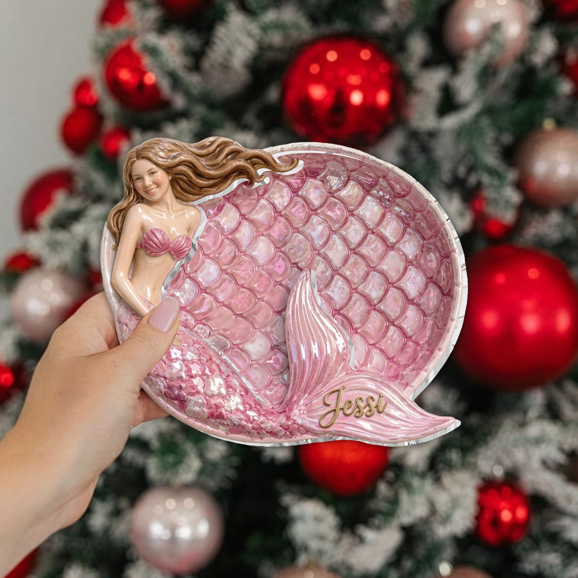 Beautiful Mermaid - Personalized Mermaid Catch-All Tray