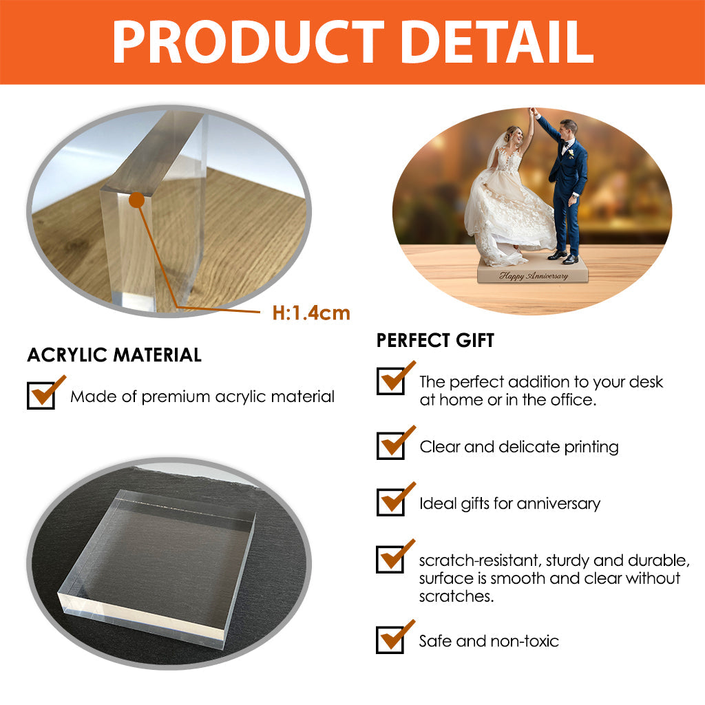 Custom From Any Photo - Personalized Couple Custom Shaped Acrylic Plaque