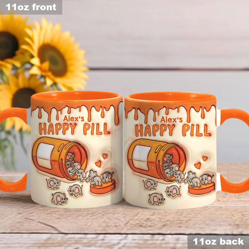 My Happy Pill - Personalized Elephant Accent Mug