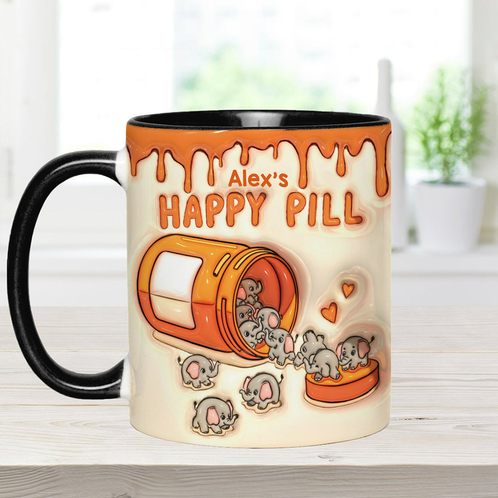 My Happy Pill - Personalized Elephant Accent Mug