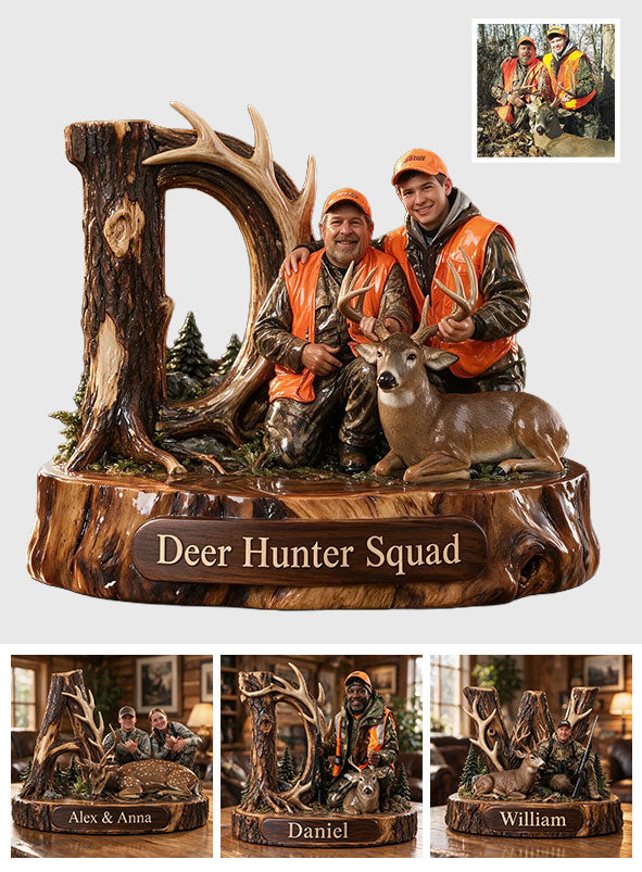 Hunter Gift, Deer Hunting Lover - Personalized Hunting 3D Plaque