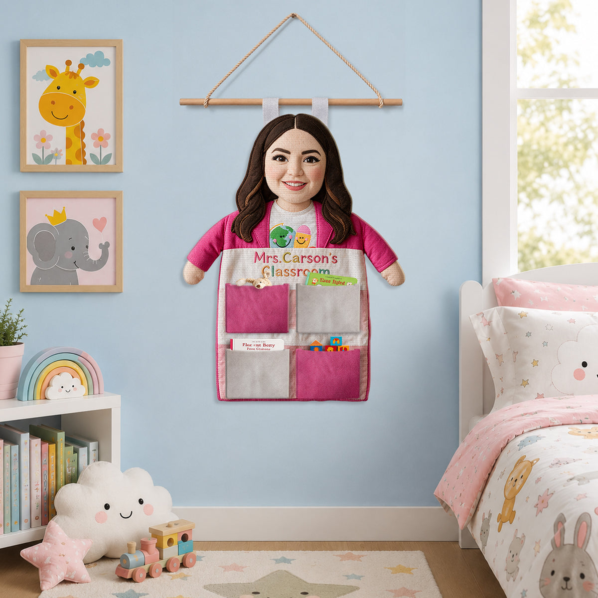 Teacher’s Little Helper - Personalized Teacher Hanging Organizer