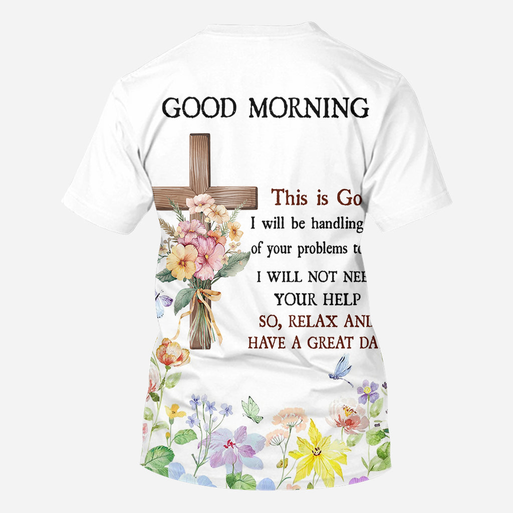 Good Morning This Is God - Personalized Christian All Over Shirt