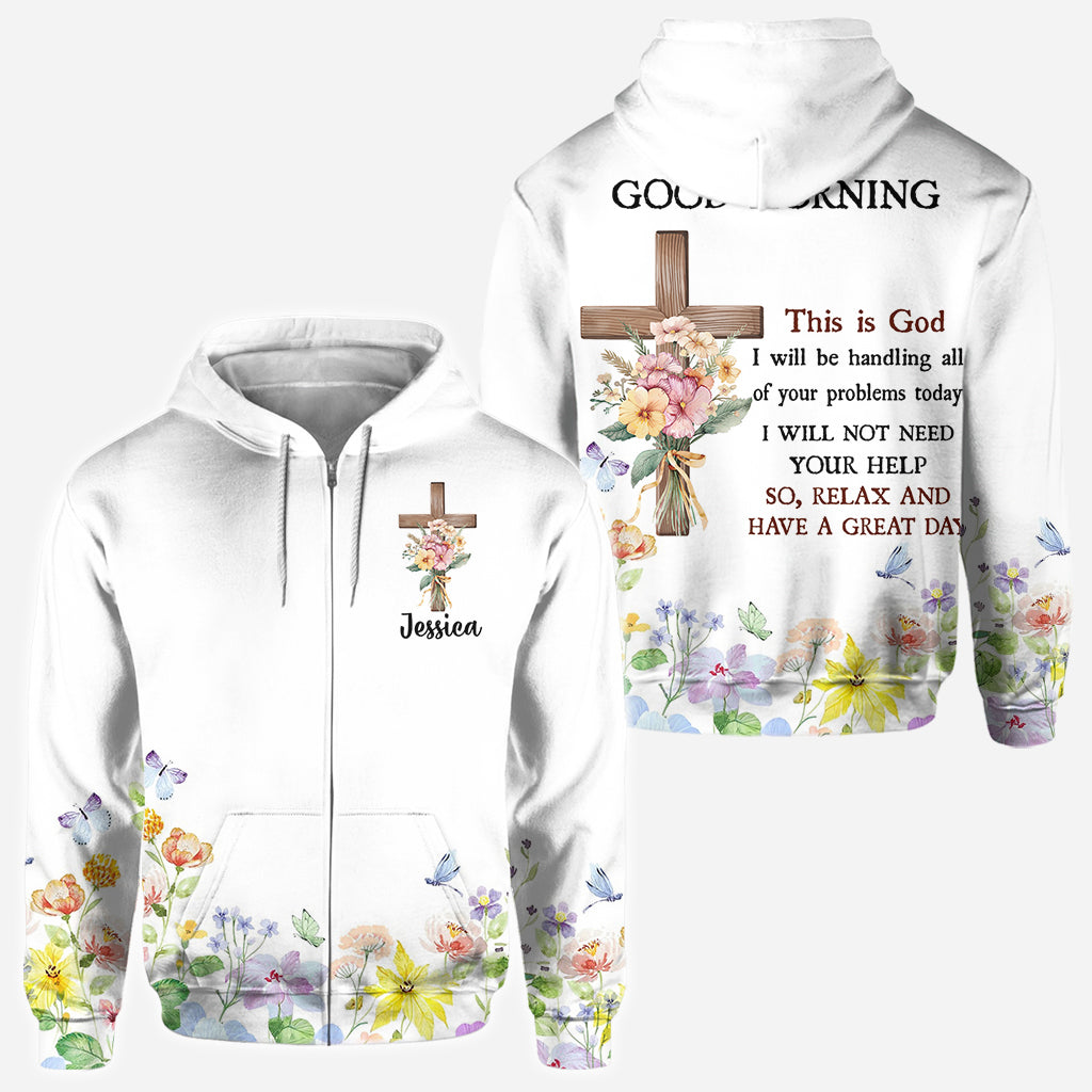 Good Morning This Is God - Personalized Christian All Over Shirt