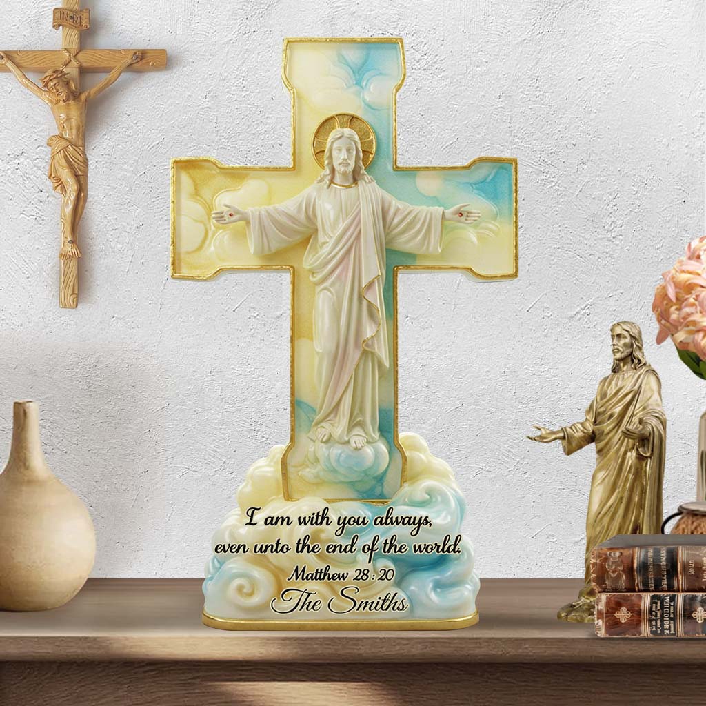 I Am With You Always - Personalized Christian Custom Shaped Acrylic Plaque