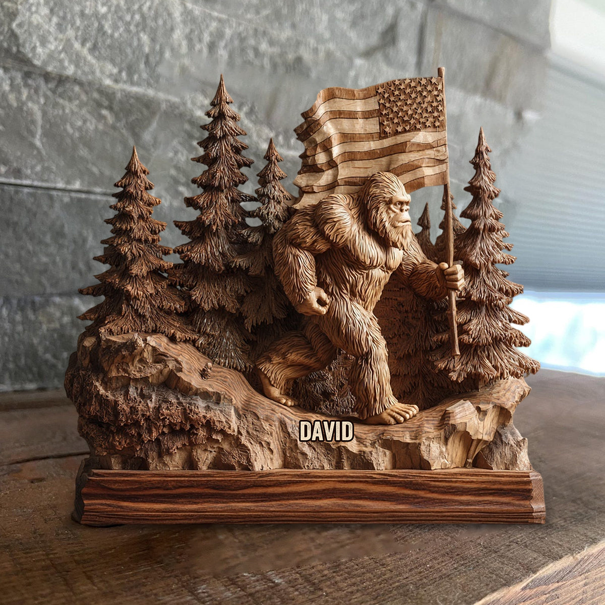 I Believe - Personalized Hiking Custom Shaped Wood Plaque