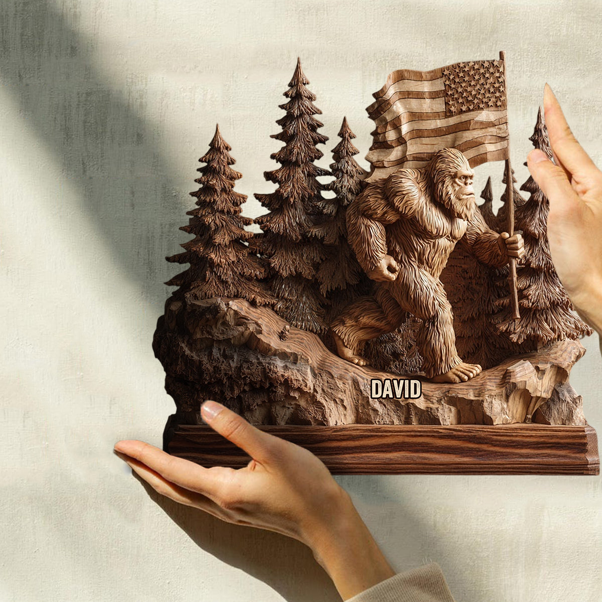 I Believe - Personalized Hiking Custom Shaped Wood Plaque