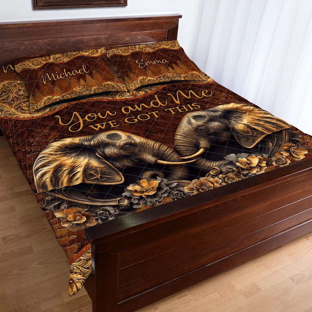 You & Me - Personalized Couple Quilt Set