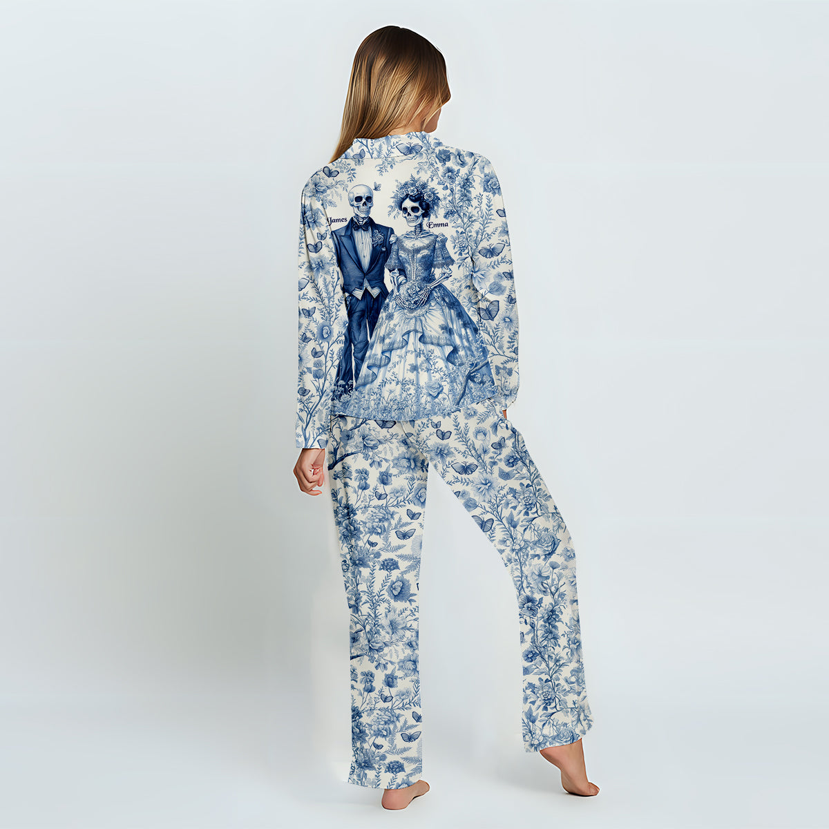 Until Death Do Us Part - Personalized Couple Button Down Pajamas