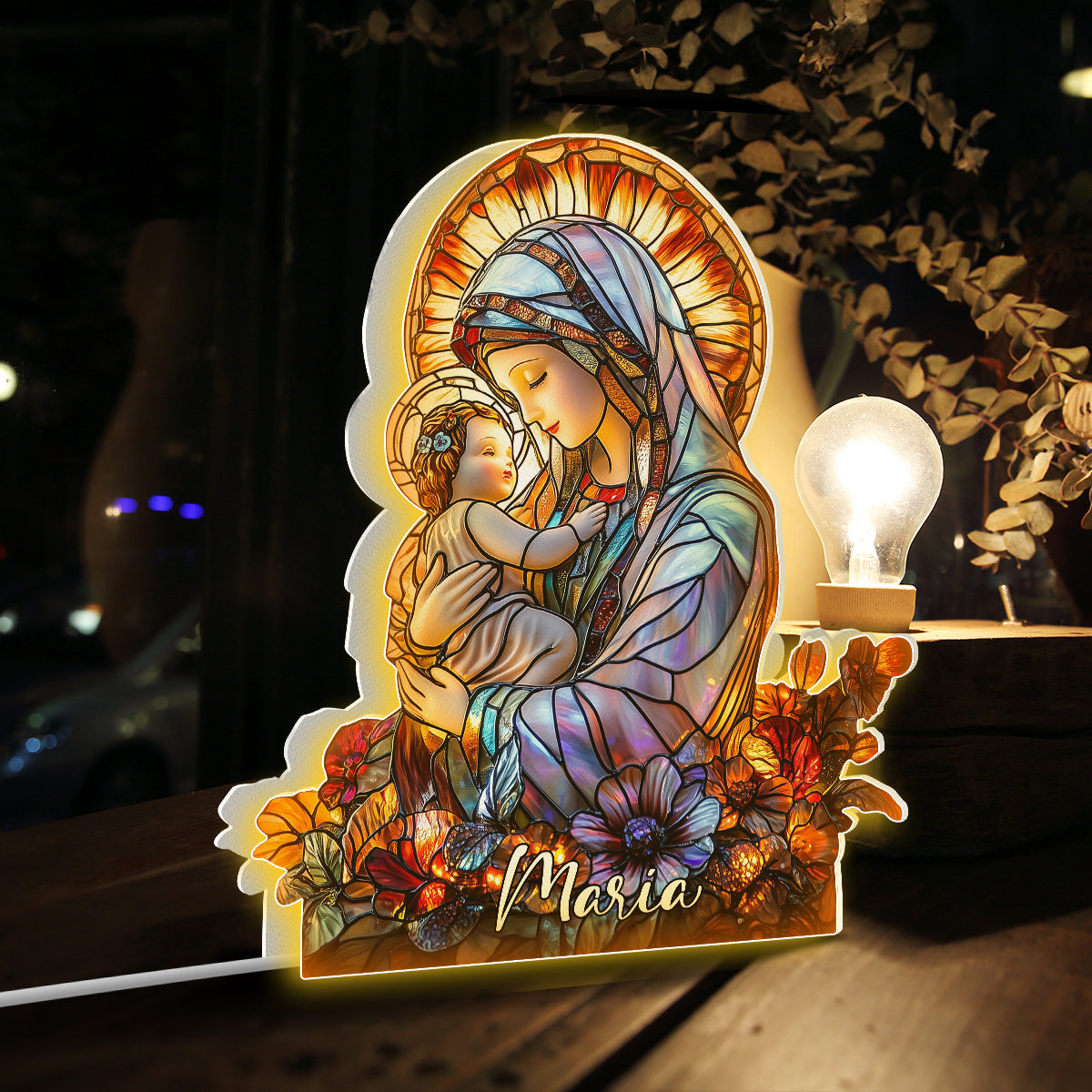 Believer - Personalized Christian Shaped Light Box