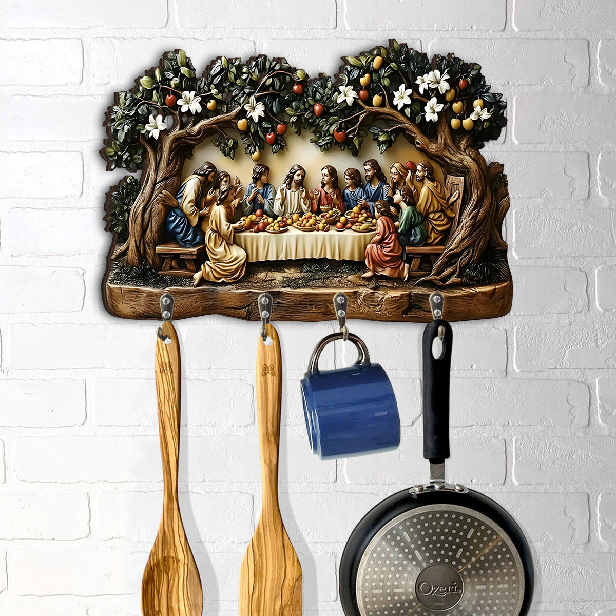 Last Supper - Christian Custom Shaped Hanging Rack