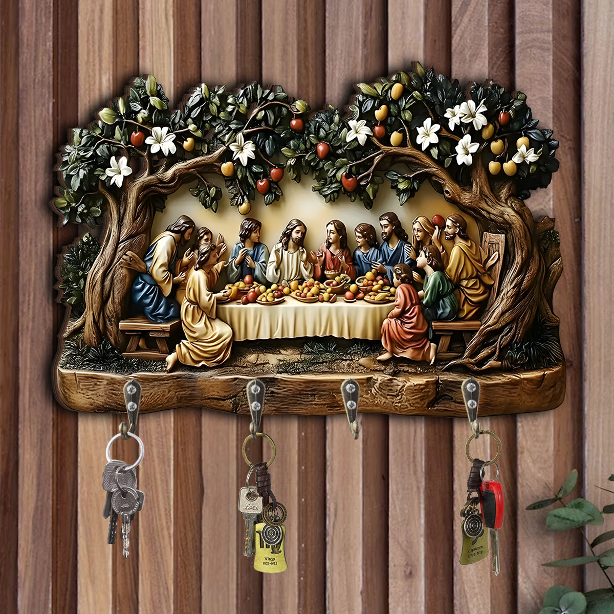 Last Supper - Christian Custom Shaped Hanging Rack