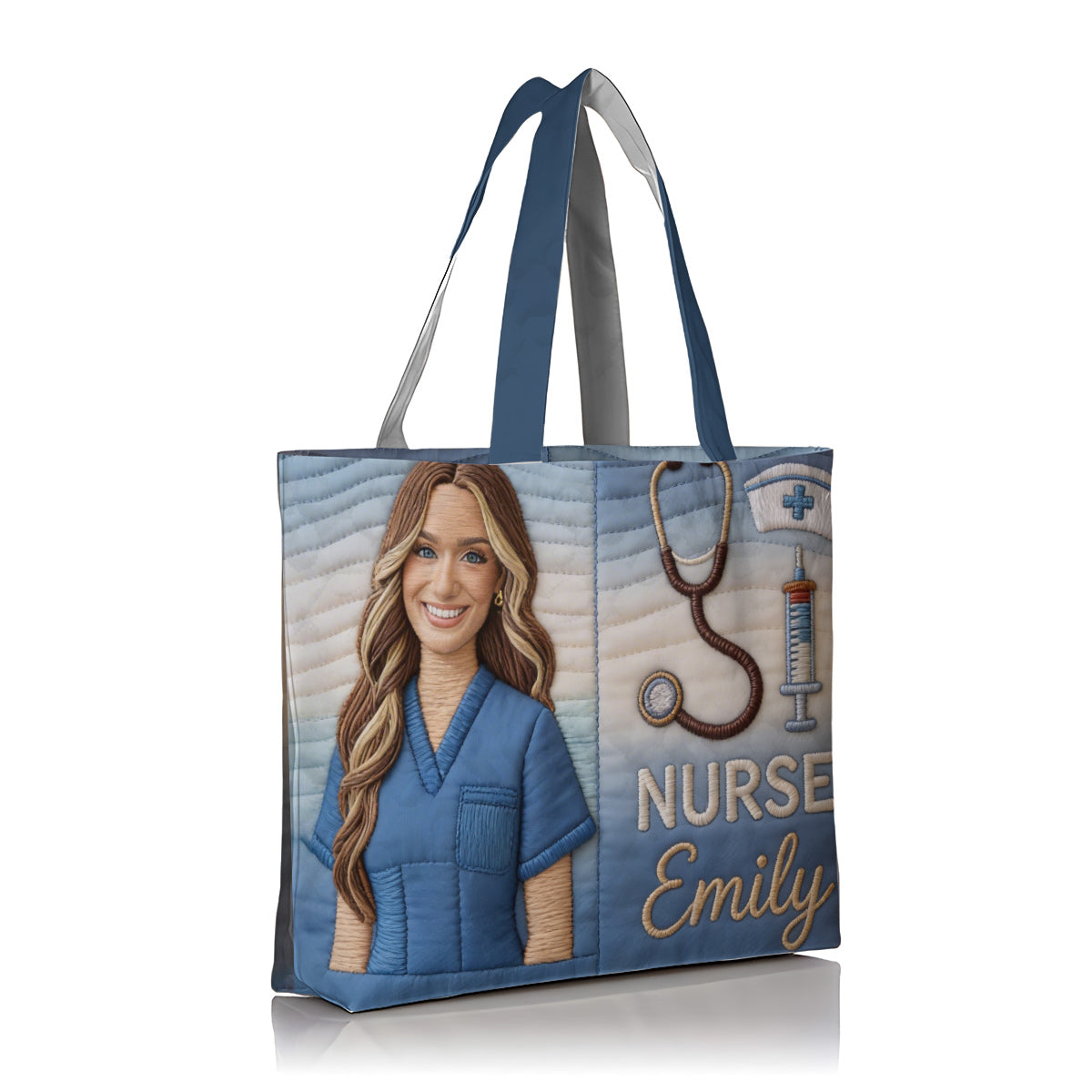 Custom Any Photo Gift For Nurse - Personalized Nurse Quilted Tote Bag